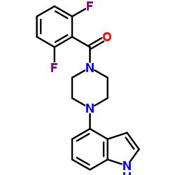 (2,6-difluorophenyl)[4-(1H-indol-4-yl)piperazino]methanone结构式