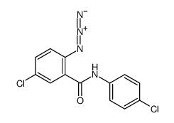 2-azido-5-chloro-N-(4-chlorophenyl)benzamide结构式