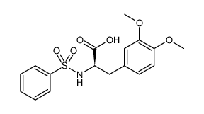D-Tyrosine, 3-methoxy-O-methyl-N-(phenylsulfonyl)结构式
