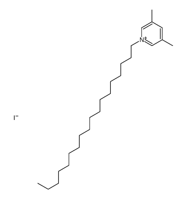 3,5-dimethyl-1-octadecylpyridin-1-ium,iodide结构式