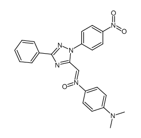 4-(Dimethylamino)-N-((1-(4-nitrophenyl)-3-phenyl-1,2,4-triazol-5-yl)methylen)anilin-N-oxid Structure