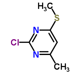 2-Chloro-4-methyl-6-methylsulfanylpyrimidine Structure