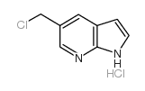 5-氯甲基-1H-吡咯并[2,3-b]吡啶盐酸盐结构式