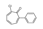 2-chloro-7-phenylcyclohepta-2,4,6-trien-1-one结构式
