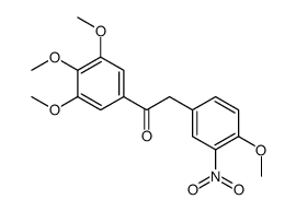 2-(4-methoxy-3-nitrophenyl)-1-(3,4,5-trimethoxyphenyl)ethanone结构式