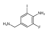 4-(aminomethyl)-2-fluoro-6-iodoaniline Structure