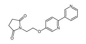 1-[2-(6-pyridin-3-ylpyridin-3-yl)oxyethyl]pyrrolidine-2,5-dione Structure