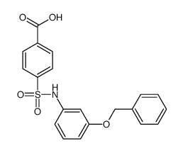 4-[(3-phenylmethoxyphenyl)sulfamoyl]benzoic acid Structure
