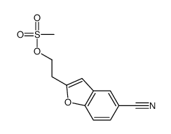 2-(5-cyano-1-benzofuran-2-yl)ethyl methanesulfonate结构式