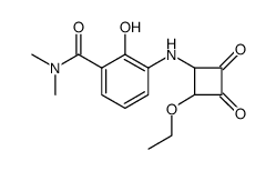 Benzamide, 3-[(2-ethoxy-3,4-dioxocyclobutyl)amino]-2-hydroxy-N,N-dimethyl Structure