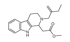 [2-(2-ethyl-allyl)-2,3,4,9-tetrahydro-1H-β-carbolin-1-yl]-acetic acid methyl ester Structure