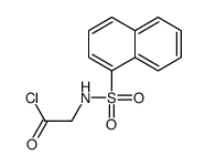 2-(naphthalen-1-ylsulfonylamino)acetyl chloride Structure