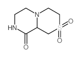 六氢吡嗪并[2,1-c][1,4]噻嗪-9(6H)-酮 2,2-二氧化物结构式