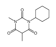 1-cyclohexyl-3,5-dimethyl-1,3-diazinane-2,4,6-trione Structure