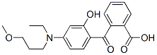 2-[4-[N-Ethyl-N-(3-methoxypropyl)amino]-2-hydroxybenzoyl]benzoic acid Structure