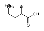 4-amino-2-bromobutanoic acid,hydrobromide Structure
