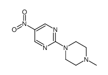2-(4-甲基-1-哌嗪)-5-硝基嘧啶结构式