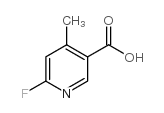 6-fluoro-4-methylpyridine-3-carboxylic acid Structure