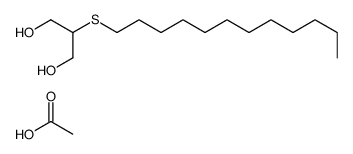 acetic acid,2-dodecylsulfanylpropane-1,3-diol结构式