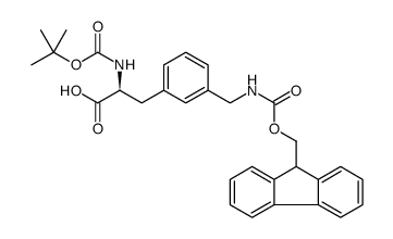 Boc-L-3-Aminomethylphe(Fmoc) structure