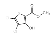 4,5-二氯-3-羟基噻吩-2-甲酸甲酯结构式