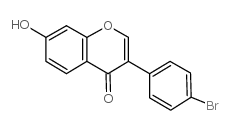 3-(4-bromophenyl)-7-hydroxychromen-4-one Structure