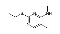 (2-ethylmercapto-5-methyl-pyrimidin-4-yl)-methyl-amine Structure