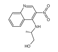 (2S)-2-[(3-nitroquinolin-4-yl)amino]propan-1-ol结构式