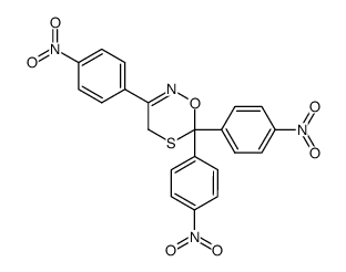 3,6,6-Tris-(4-nitro-phenyl)-4H-[1,5,2]oxathiazine Structure