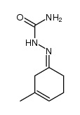 3-methyl-cyclohex-3-enone semicarbazone结构式