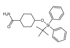 4-((tert-butyl(diphenyl)silyl)oxy)cyclohexanecarboxamide结构式