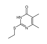 2-ethylmercapto-5,6-dimethyl-3H-pyrimidin-4-one结构式