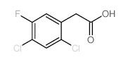 2,4-二氯-5-氟苯乙酸结构式