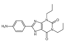 8-(4-aminophenyl)-1,3-dipropyl-7H-purine-2,6-dione结构式