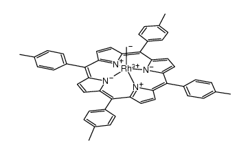 Rh(meso-tetratolylporphyrinato)CH3结构式
