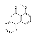 (8-methoxy-1,3-dioxo-4H-isochromen-4-yl) acetate Structure