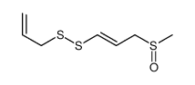 3-methylsulfinyl-1-(prop-2-enyldisulfanyl)prop-1-ene Structure
