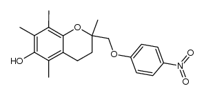 6-Hydroxy-2,5,7,8-tetramethyl-2-[(4-nitrophenoxy)methyl]chroman结构式