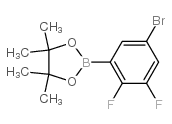 2-(5-溴-2,3-二氟苯基)-4,4,5,5-四甲基-1,3,2-二氧硼杂环戊烷结构式