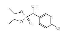 α-hydroxy-4-chloro-benzyl-phosphonic acid diethyl ester Structure