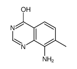 7-甲基-8-氨基-4(3H)-喹唑啉酮结构式