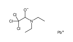2,2,2-trichloro-N,N-diethyl-1-trimethylplumbyloxyethanamine结构式