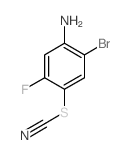 2-溴-5-氟-4-硫氰基苯胺结构式