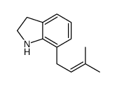 7-(3-methylbut-2-enyl)-2,3-dihydro-1H-indole Structure