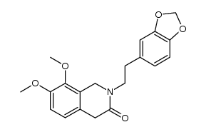 7,8-dimethoxy-2-(3,4-methylenedioxyphenethyl)-1,2,3,4-tetrahydroisoquinolin-3-one Structure