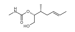 (2R,3R,E)-1-hydroxy-3-methylhept-5-en-2-yl methylcarbamate结构式