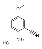 2-氨基-5-甲氧基-苯甲腈盐酸盐结构式