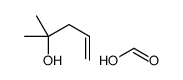 formic acid,2-methylpent-4-en-2-ol结构式