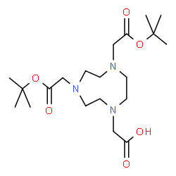 2-(4,7-双(2-(叔丁氧基)-2-氧代乙基)-1,4,7-三氮杂环壬烷-1-基)乙酸结构式