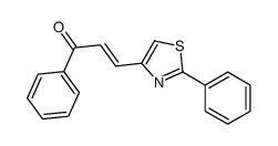 1-phenyl-3-(2-phenyl-1,3-thiazol-4-yl)prop-2-en-1-one结构式
